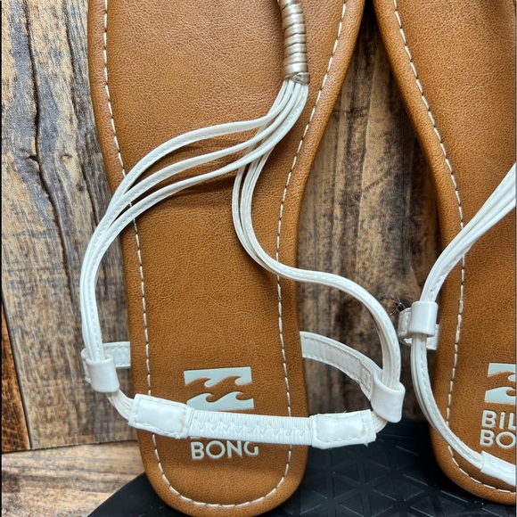 NEW Billabong Leather Thong Style Flip Flop ' Strand Walk ' Sandals Women's 9 - Picture 5 of 6
